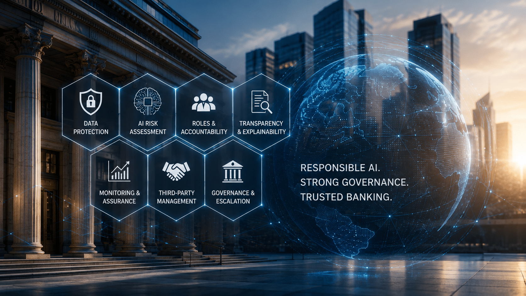 AI Case study graphic AI and GDPR governance for a Middle Eastern bank